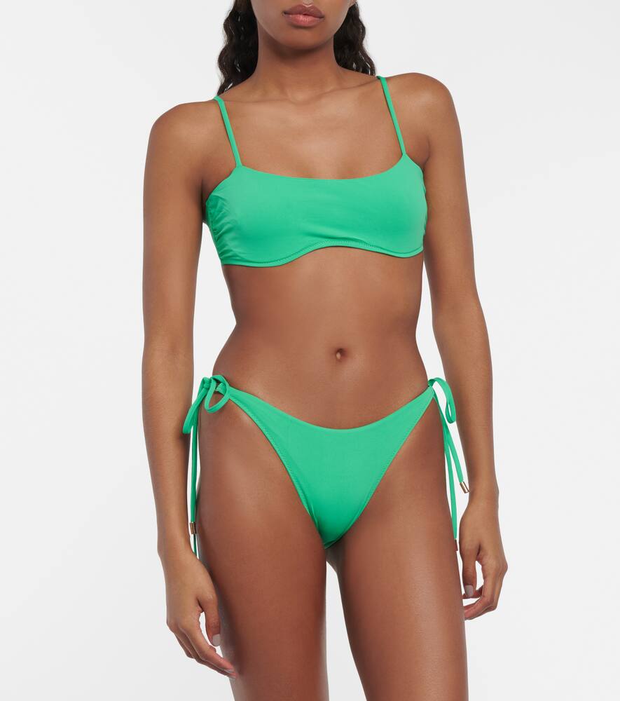 Melissa Odabash Vegas Bandeau Bikini Top In Green