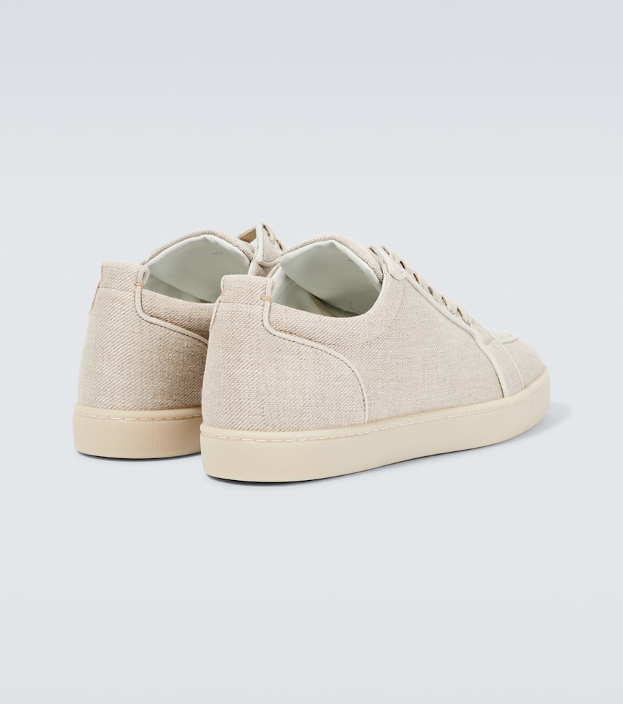 Shop Christian Louboutin Rantulow Orlato Canvas Sneakers In Beige