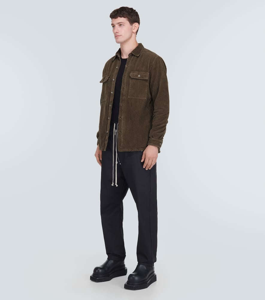 Rick Owens Drkshdw Cotton Corduroy Jacket In Brown