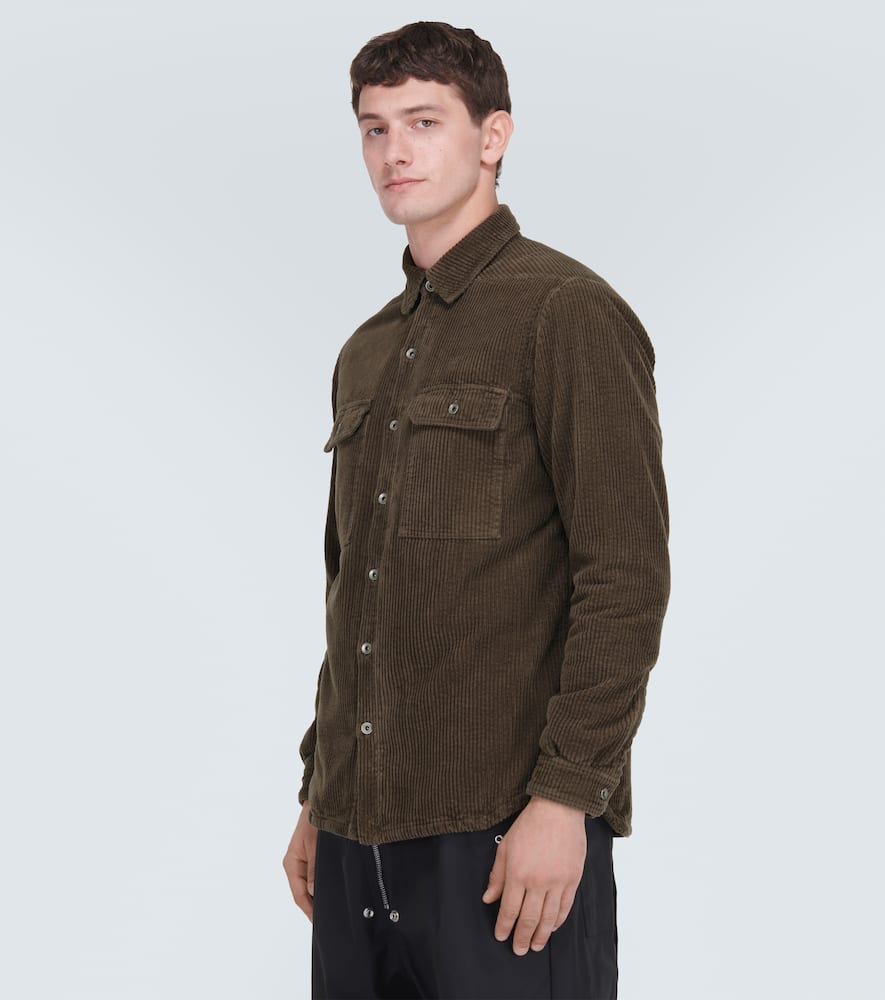 Rick Owens Drkshdw Cotton Corduroy Jacket In Brown