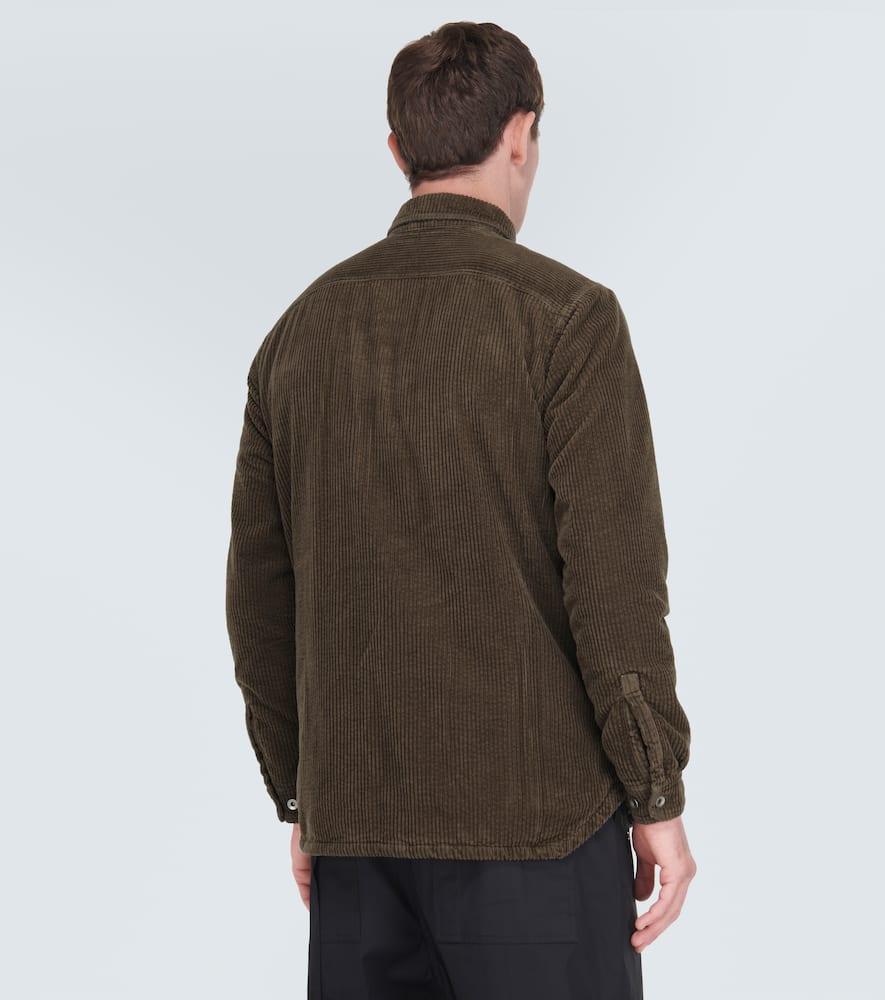 Rick Owens Drkshdw Cotton Corduroy Jacket In Brown