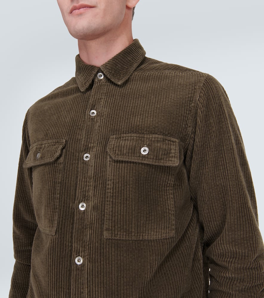 Rick Owens Drkshdw Cotton Corduroy Jacket In Brown