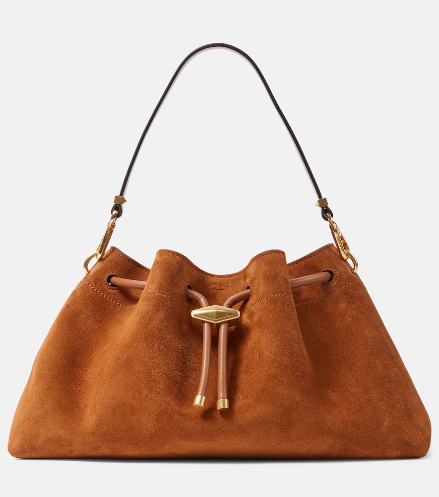 Bon Bon suede bucket bag