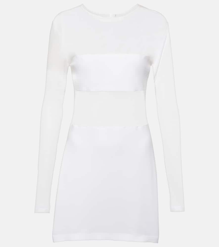 Norma Kamali Dash Dash semi-sheer mesh minidress