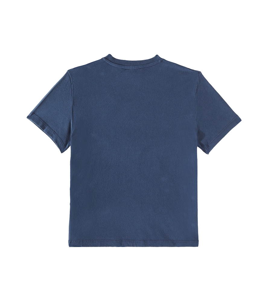 Vilebrequin Logo Printed Cotton Jersey T-shirt In Bleu Marine