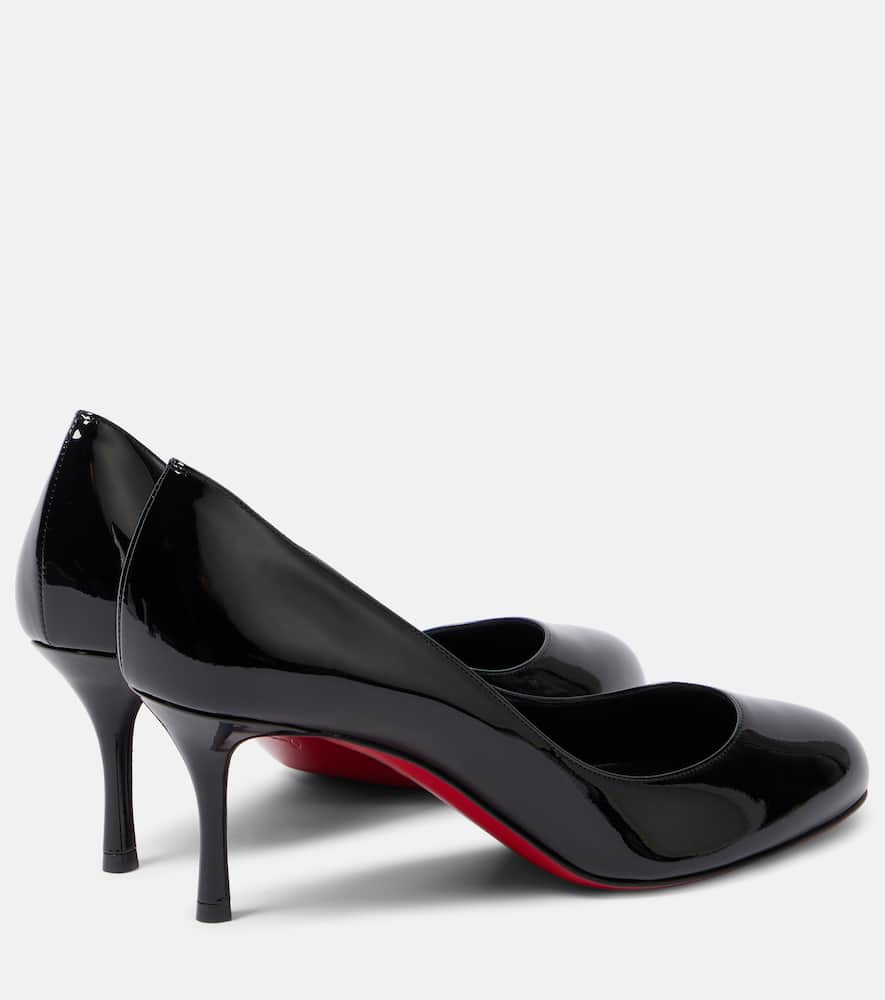 Christian Louboutin Dolly 70 Patent Leather Pumps In Black