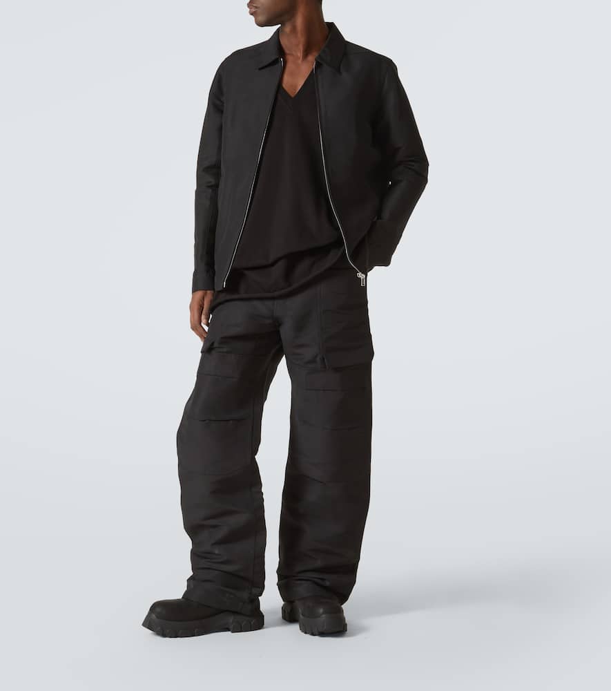 Rick Owens Beatle Tractor Suede Chelsea Boots In Black