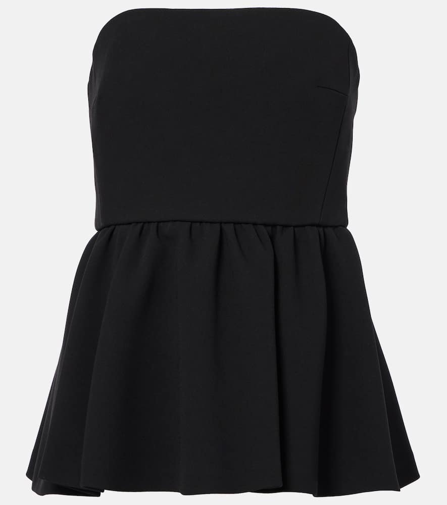 Max Mara Sable Bustier Top In Black