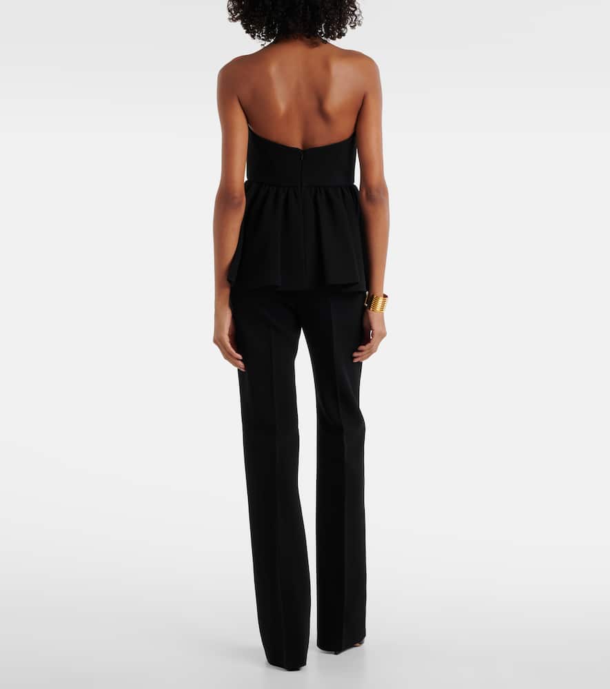 Max Mara Sable Bustier Top In Black