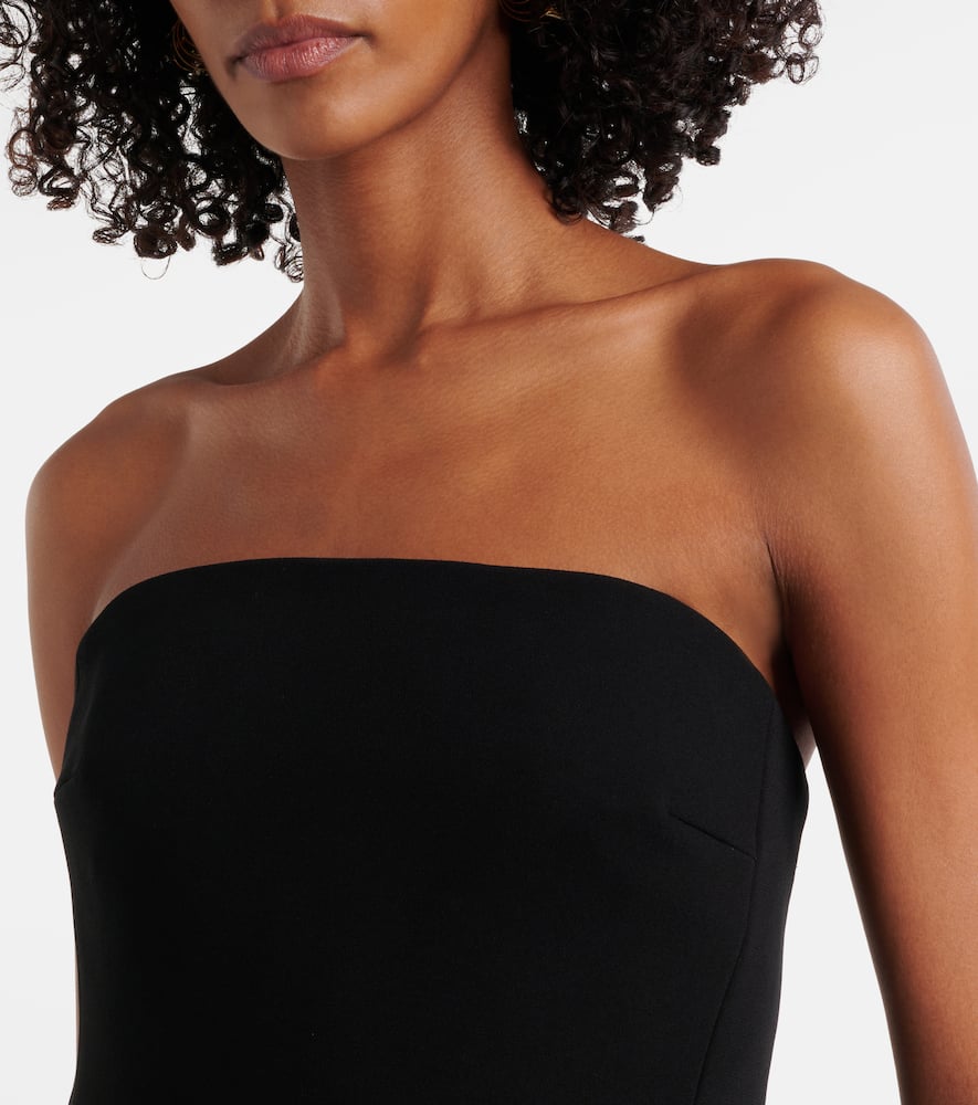 Max Mara Sable Bustier Top In Black