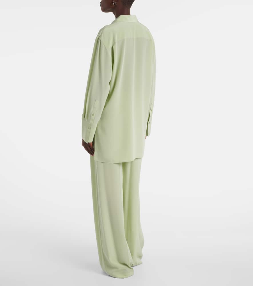 Joseph Bold Silk Crêpe Shirt In Green