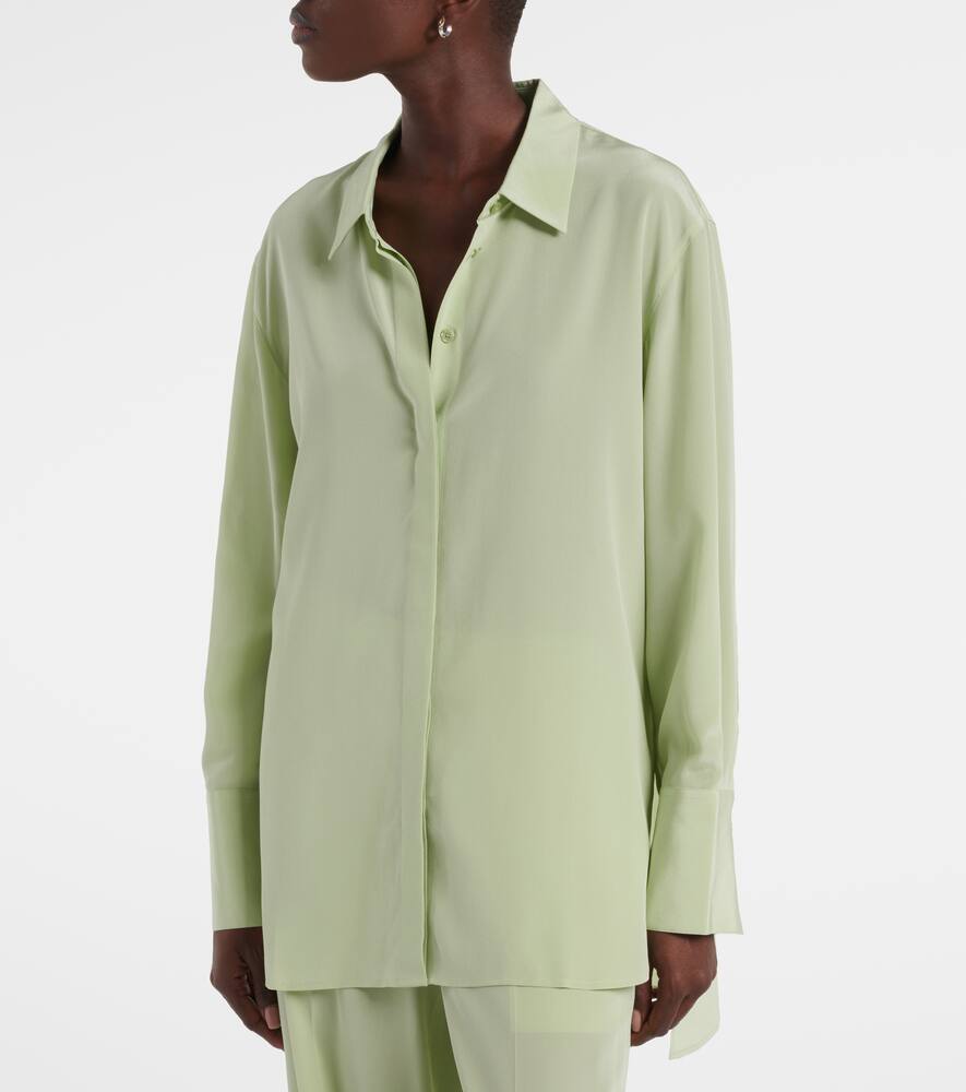 Joseph Bold Silk Crêpe Shirt In Green
