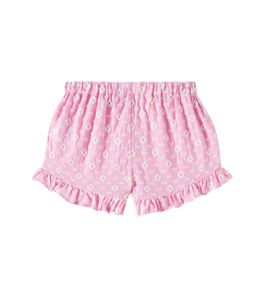 The New Society Isidora Ruffled Shorts In Pink