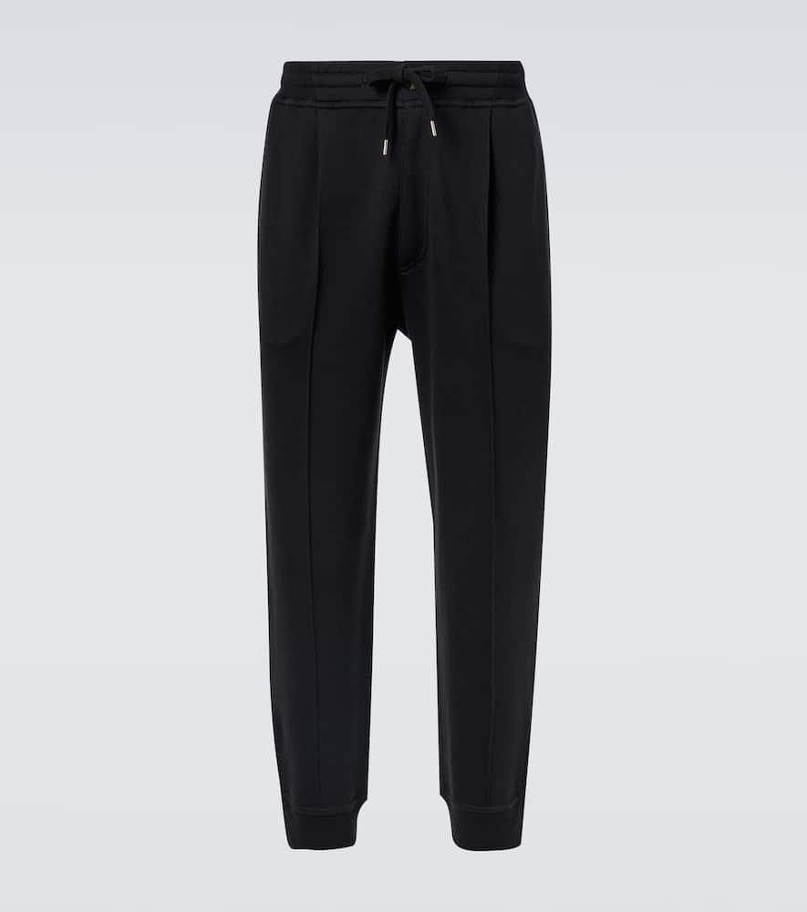 Cotton-blend sweatpants