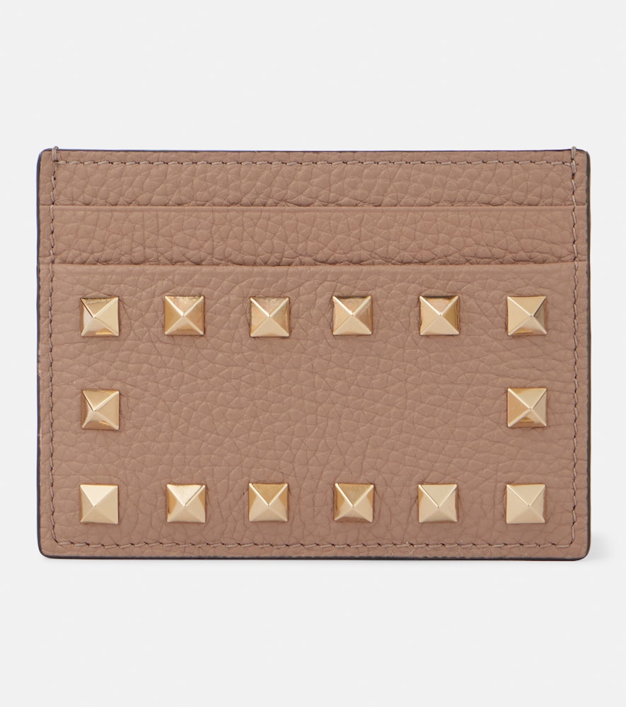 Valentino Garavani Rockstud leather card holder