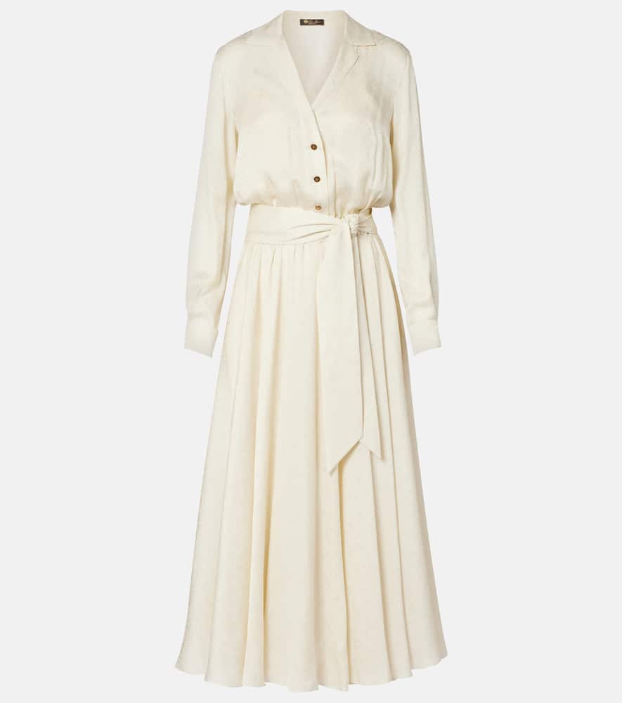 Nevis silk shirt dress