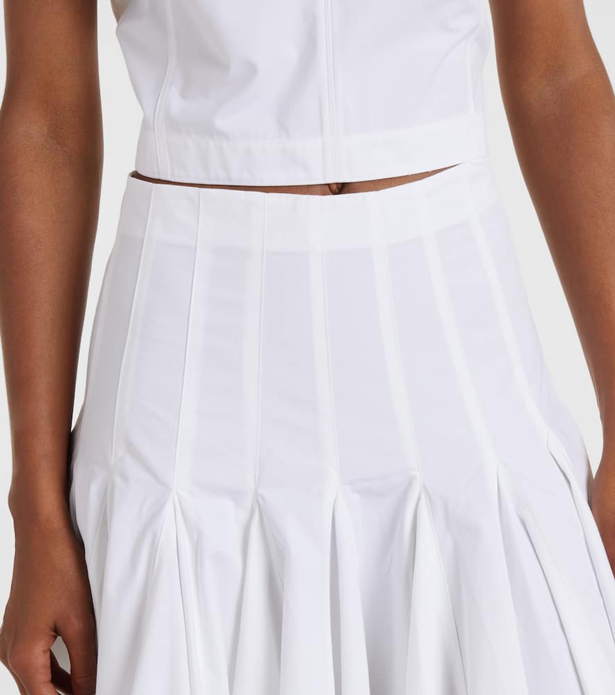 Jacquemus Cotton Triana Midi Skirt In White