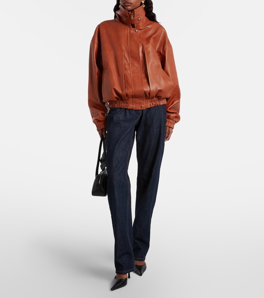  Magda Butrym Magda Butrym Leather Blouson Jacket 