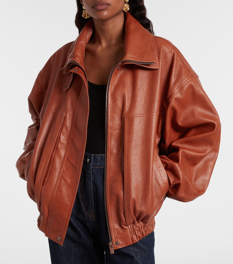  Magda Butrym Magda Butrym Leather Blouson Jacket 