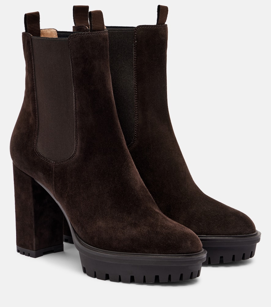 90 suede platform ankle boots