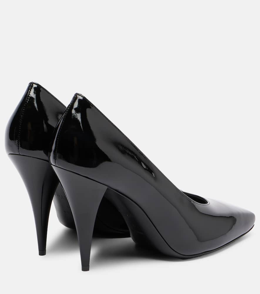 Givenchy Sliced Square 95 Patent Leather Pumps In Black