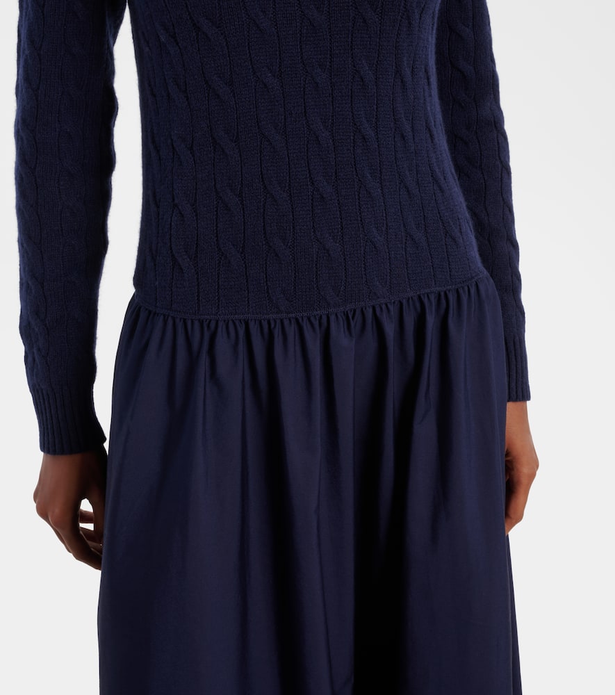 Polo Ralph Lauren Cotton And Wool-blend Maxi Dress In Animal Print