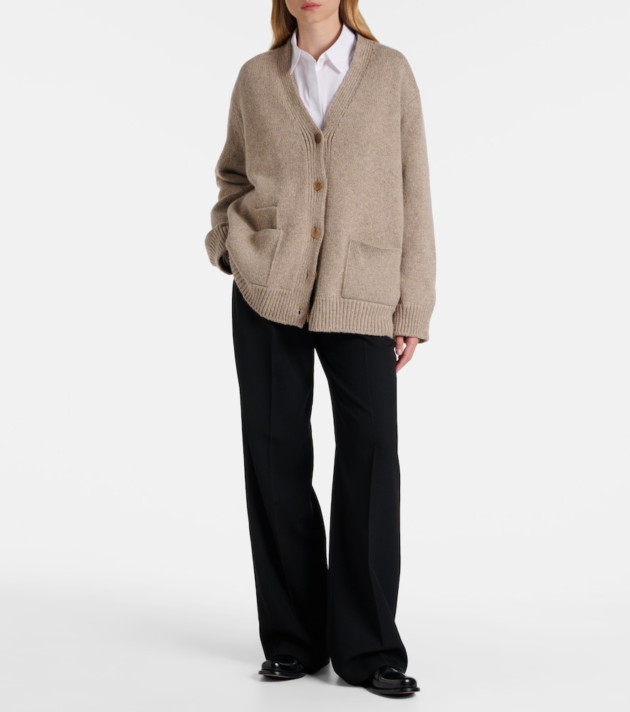 The Row Virgil wool gabardine wide-leg pants