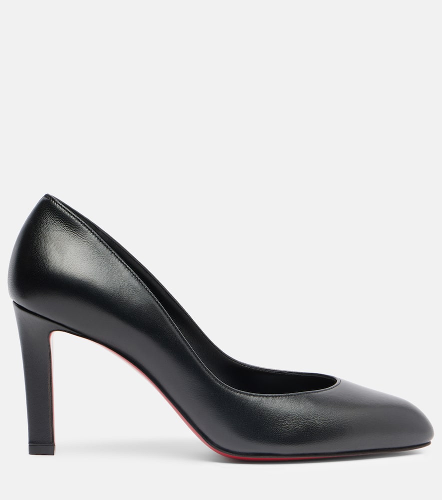 Christian Louboutin Fannylove 85 Leather Pumps In Black