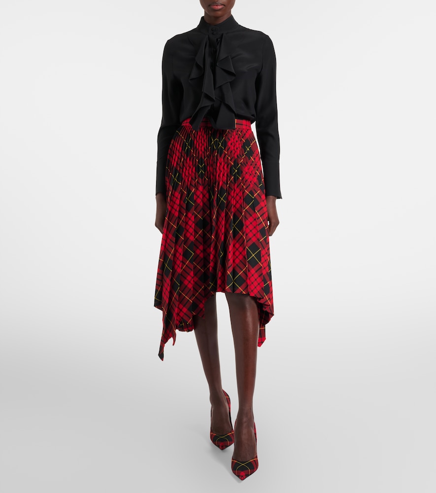 McQueen Ruffled silk blouse
