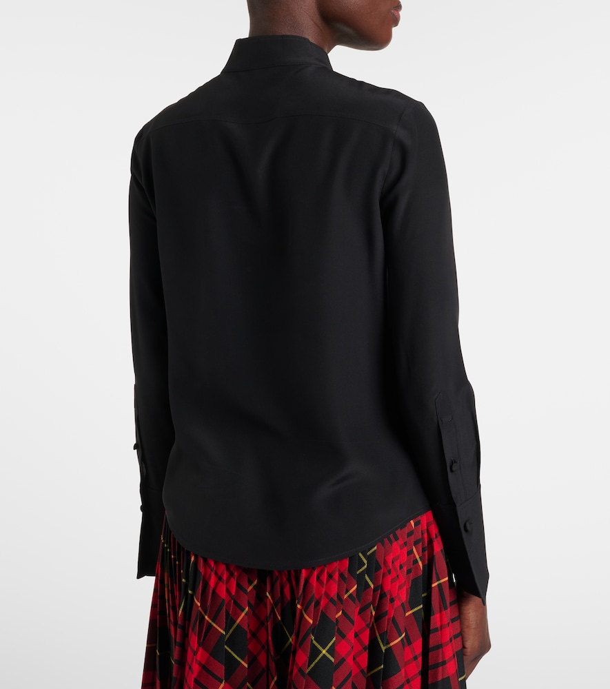 Mcqueen Mcqueen Ruffled Silk Blouse 