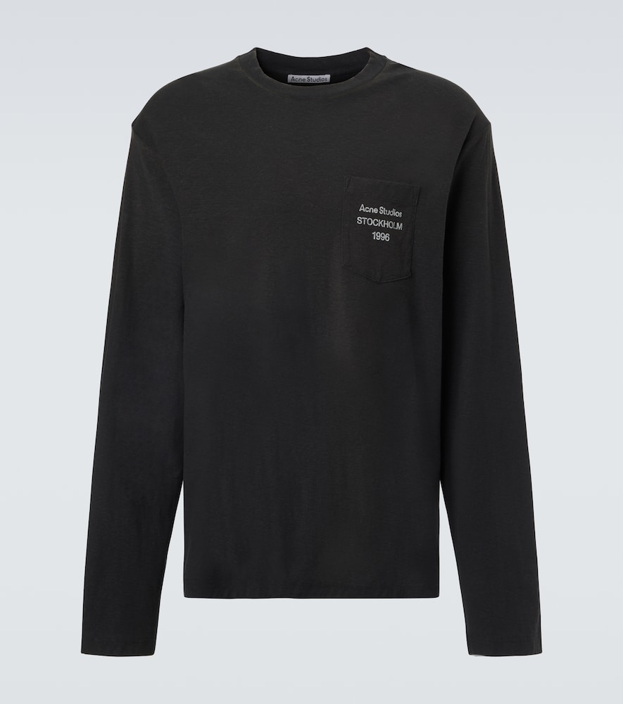 Acne Studios Distressed cotton-blend T-shirt