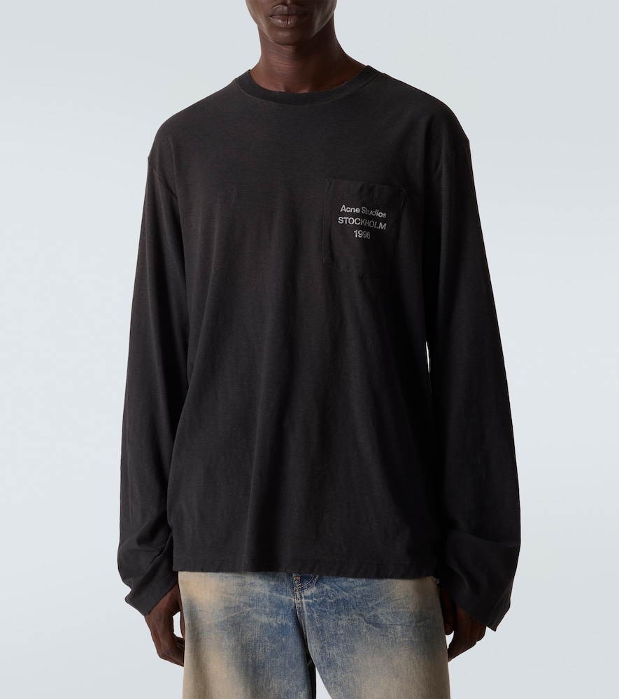  Acne Studios Acne Studios Distressed Cotton-blend T-shirt 