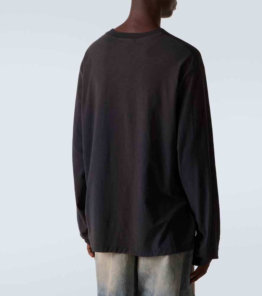  Acne Studios Acne Studios Distressed Cotton-blend T-shirt 