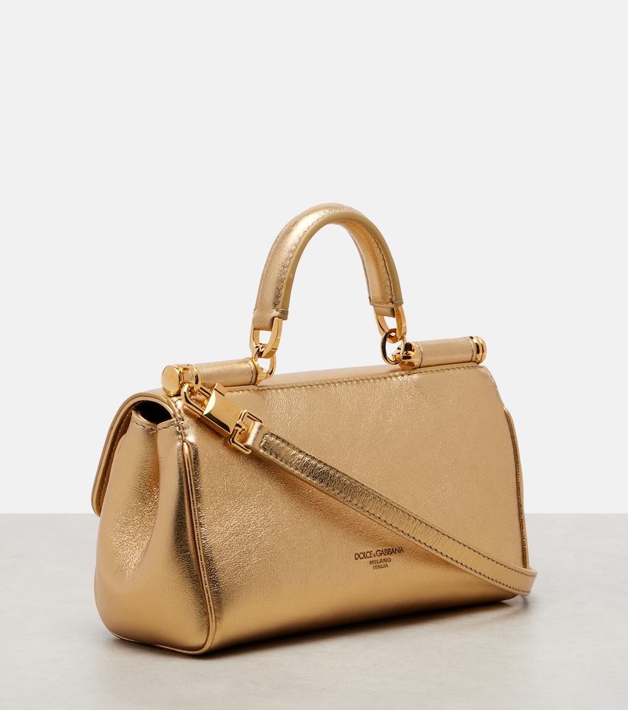  Dolce&gabbana Dolce&gabbana Tote Bag My Sicily Aus Metallic-leder 