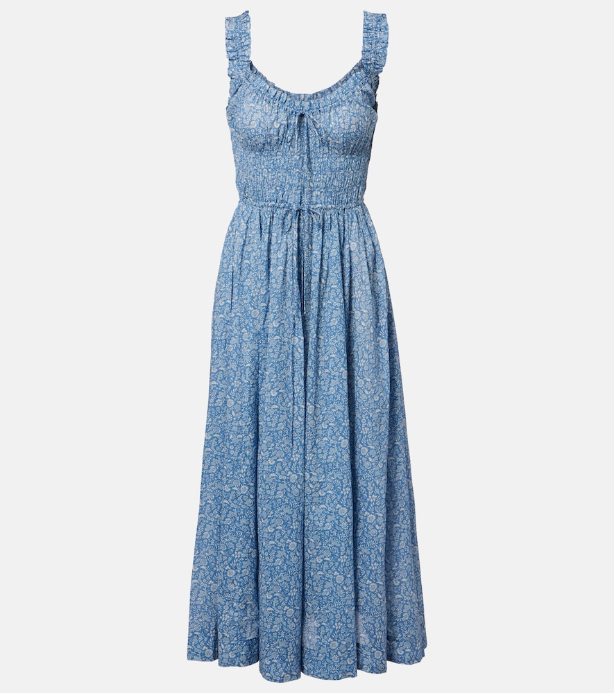 Doen Dôen Emmaretta floral cotton voile midi dress | Thumbnail 6