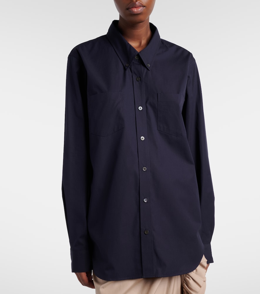  Dries Van Noten Dries Van Noten Oversize-hemd Aus Baumwollpopeline 