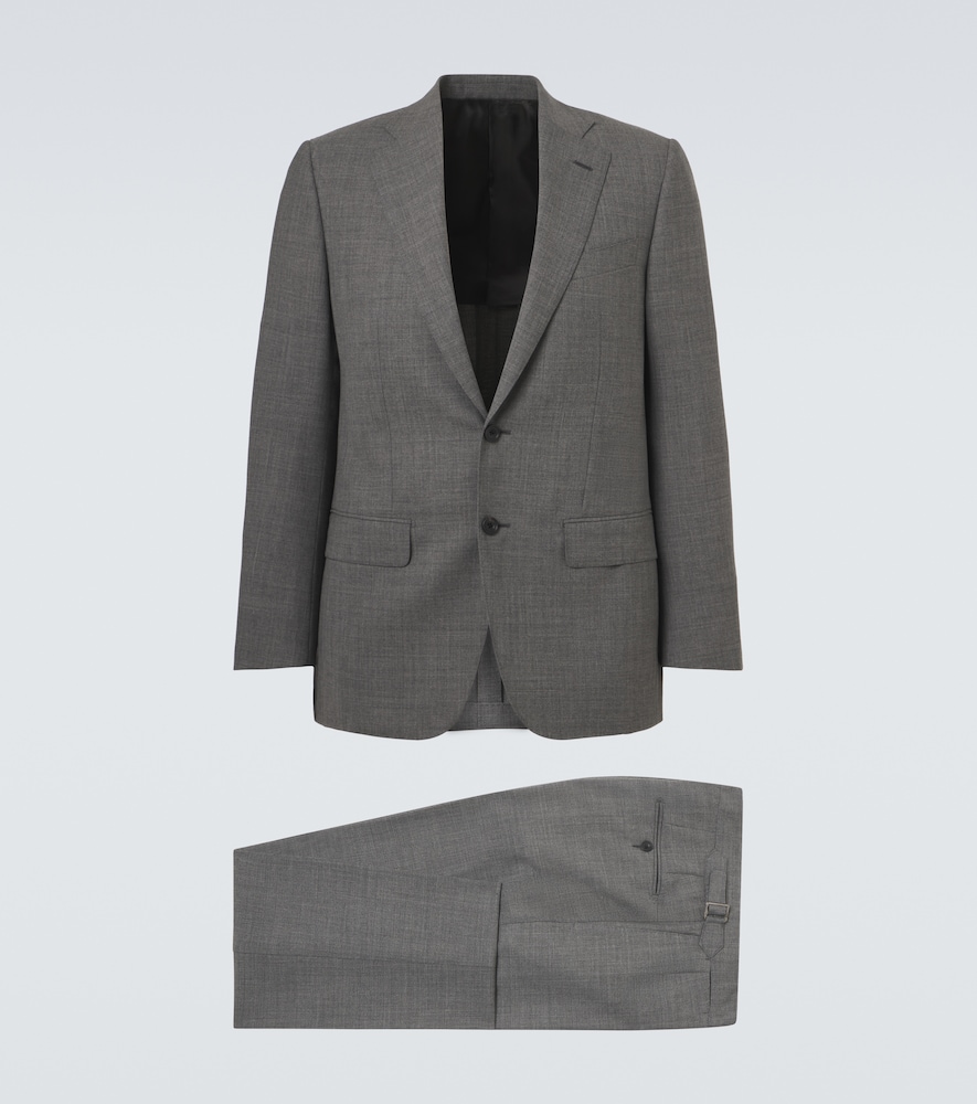 Thom Sweeney Wool Suit In Gray