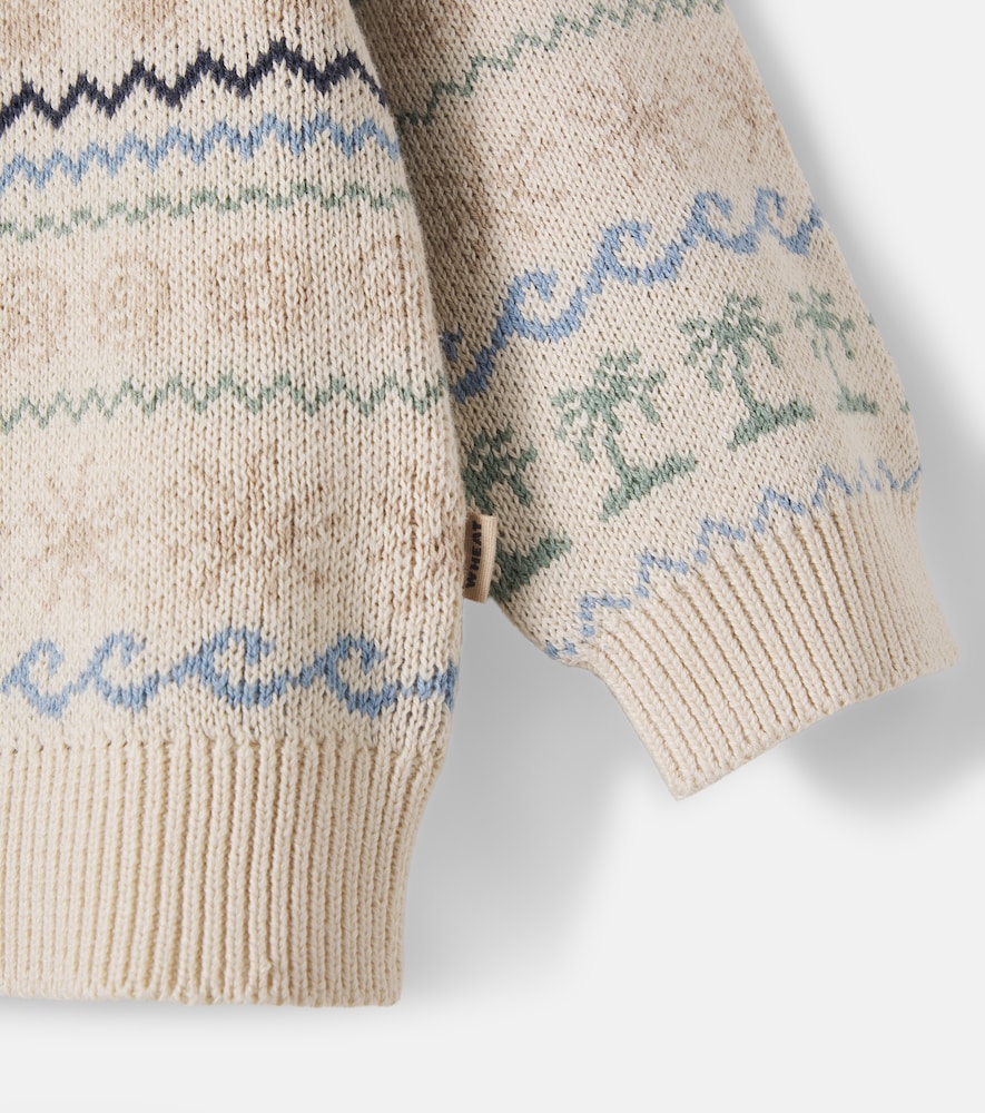  Wheat Wheat Pullover August Aus Baumwoll-jacquard 