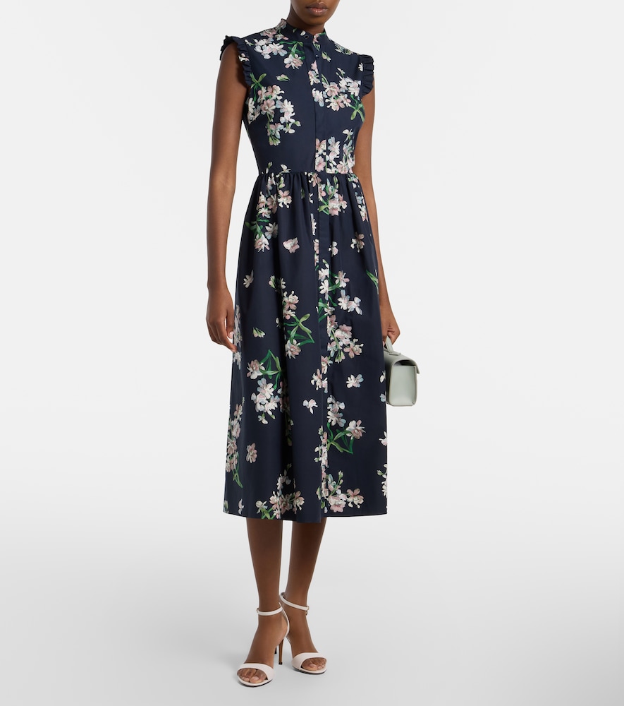 Erdem Floral cotton midi dress