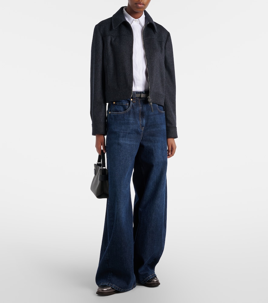 Brunello Cucinelli Monili cotton-blend top