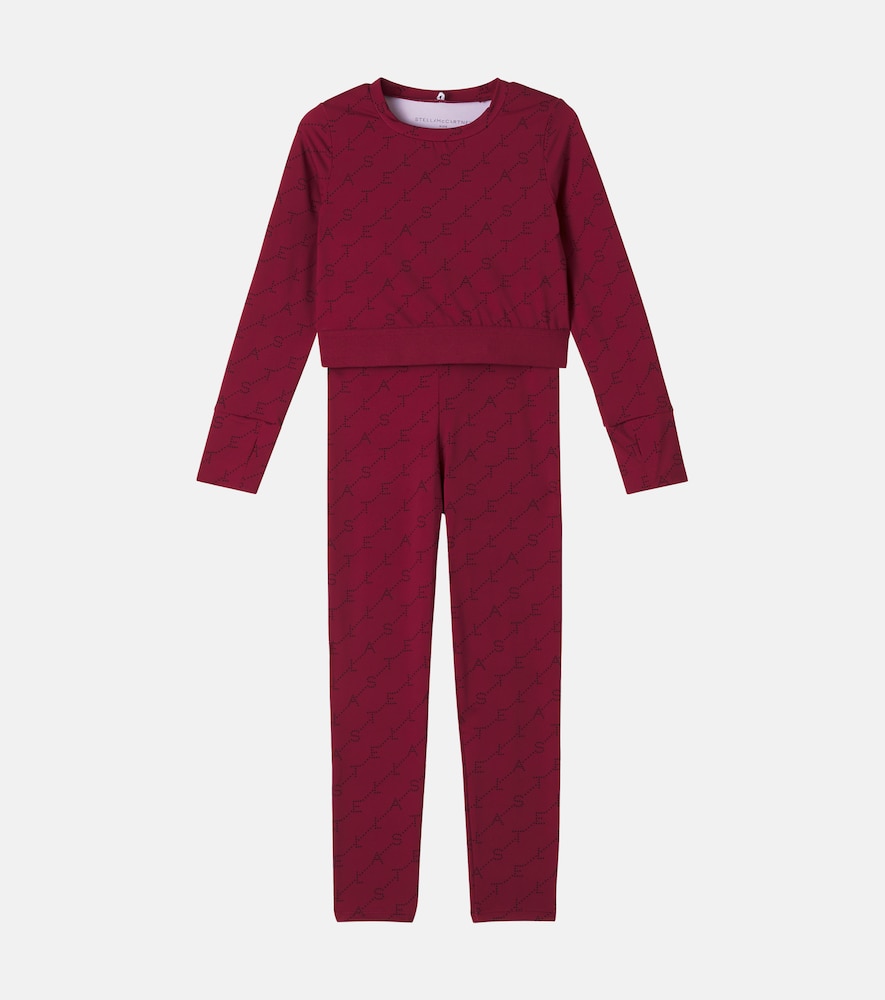 Set aus Sweatshirt und Leggings aus Jersey