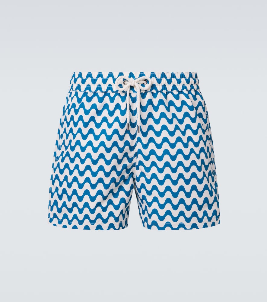 Frescobol Carioca Men's Blue Santos Printed Swim Trunks UK Size 32 - Mytheresa