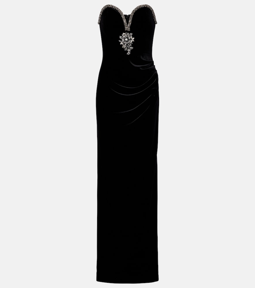Verzierte Robe aus Samt