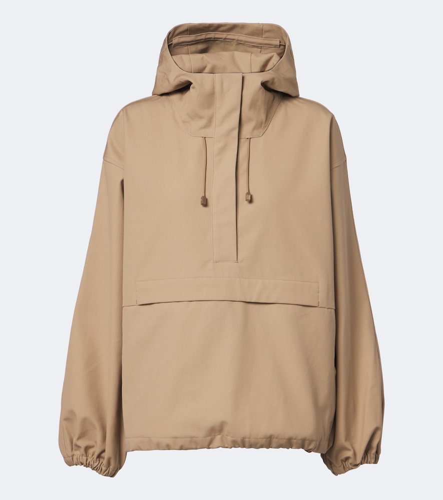 Rohe Róhe Hooded Oversized Jacket In Sand