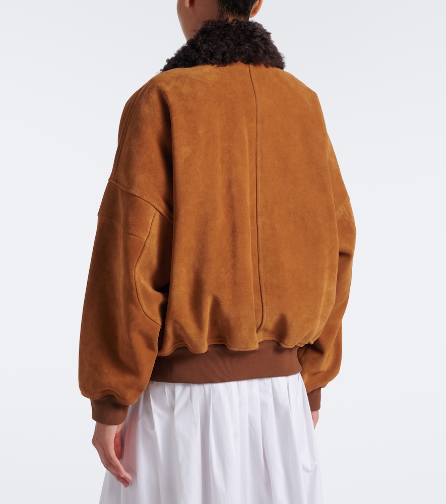 Suede Blouson Jacket