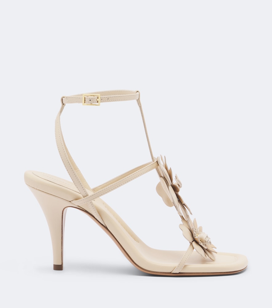 Belara Floral-Appliqué Sandals