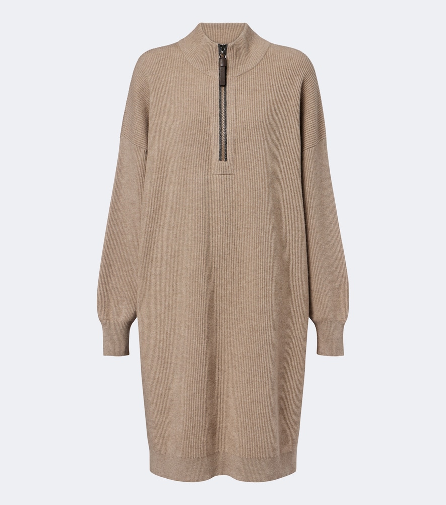 Minikleid Monili aus Wolle, Kaschmir und Seide