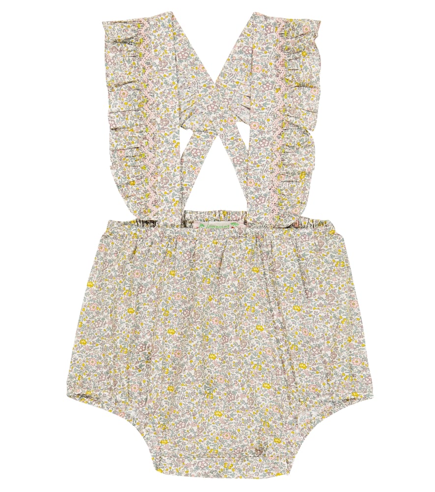 Bonpoint Baby Akissi floral cotton playsuit