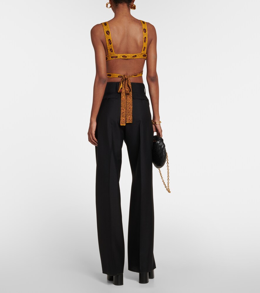  Altuzarra Altuzarra Davion Jacquard Knit Crop Top 