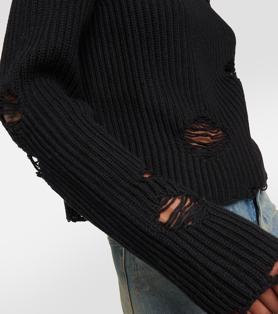  Mm6 Maison Margiela Mm6 Maison Margiela Pullover Aus Baumwolle Und Wolle 